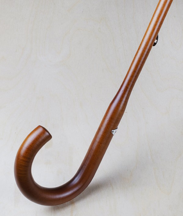 French solid stick ‘English Mount’ umbrella, black