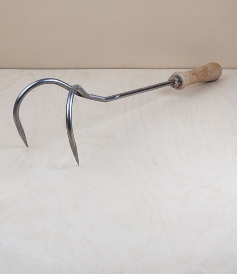 Sneeboer Hand cultivator, 2 tines