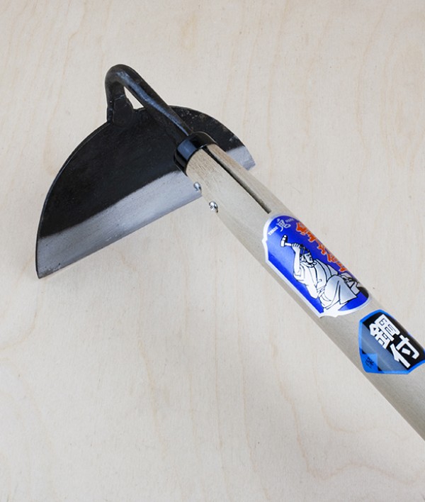 Japanese hand forged crane-neck hoe