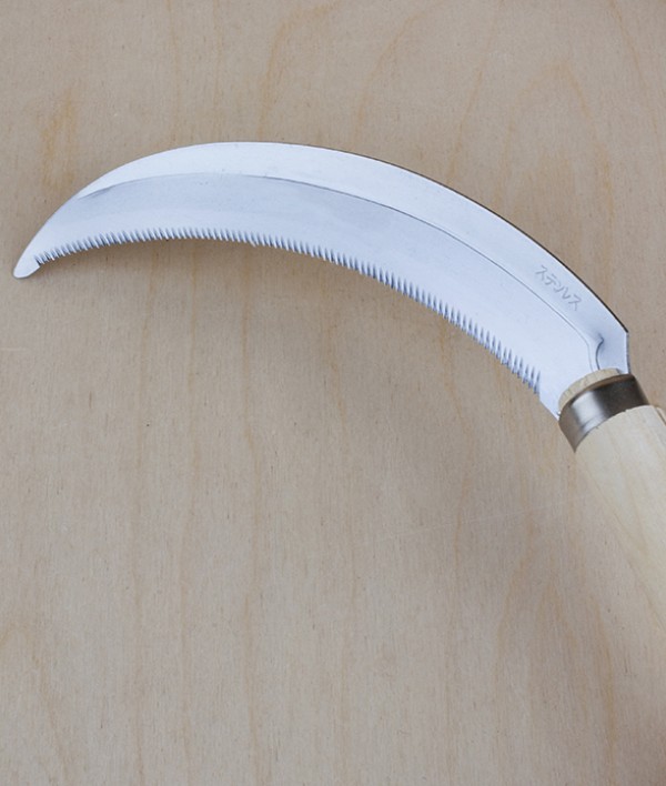 Japanese stainless steel harvesting sickle