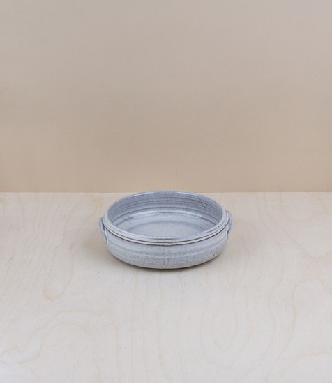 Portuguese terracotta round baker, mini, white