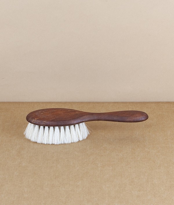 Hairbrush for babies, pear wood & goat hair