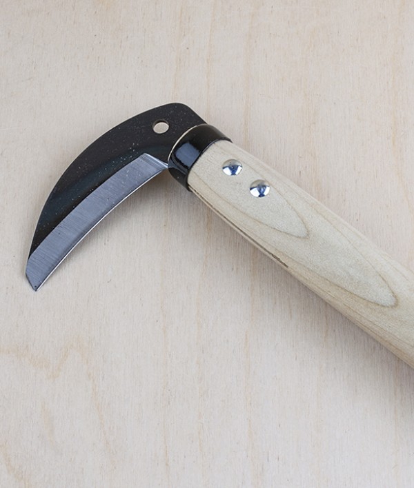 Asano baby sickle, carbon steel & poplar
