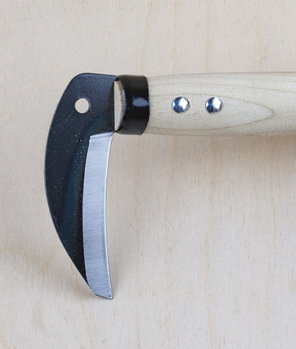 Asano baby sickle, carbon steel & poplar