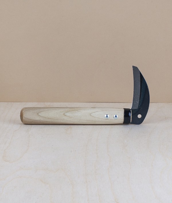 Asano baby sickle, carbon steel & poplar