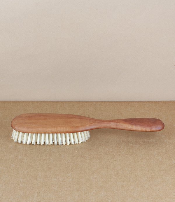 Hairbrush, pear wood, light bristle