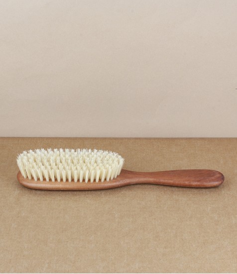 Hairbrush, pear wood, light bristle