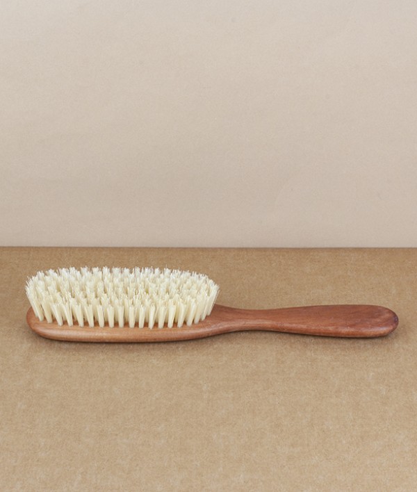 Hairbrush, pear wood, light bristle
