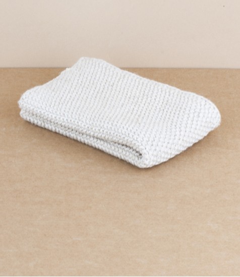 Knitted Household Cloth, Natural