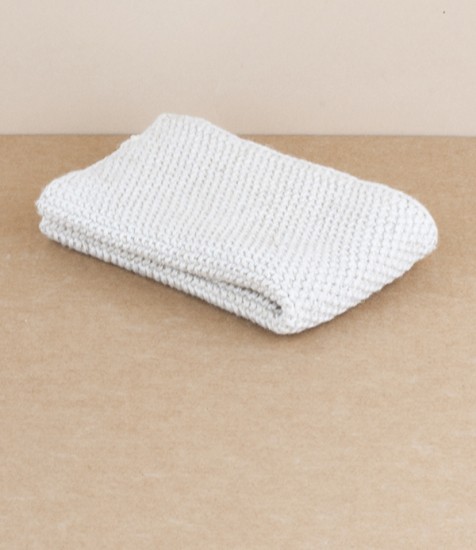 Knitted Household Cloth, Natural