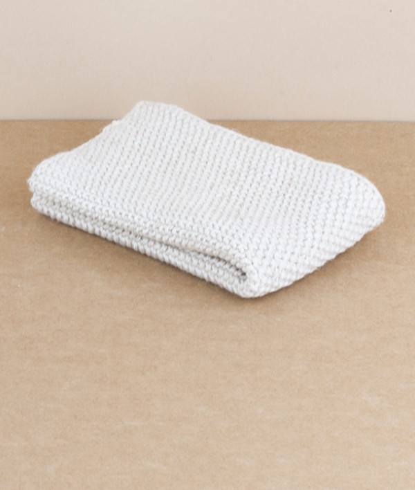Knitted Household Cloth, Natural