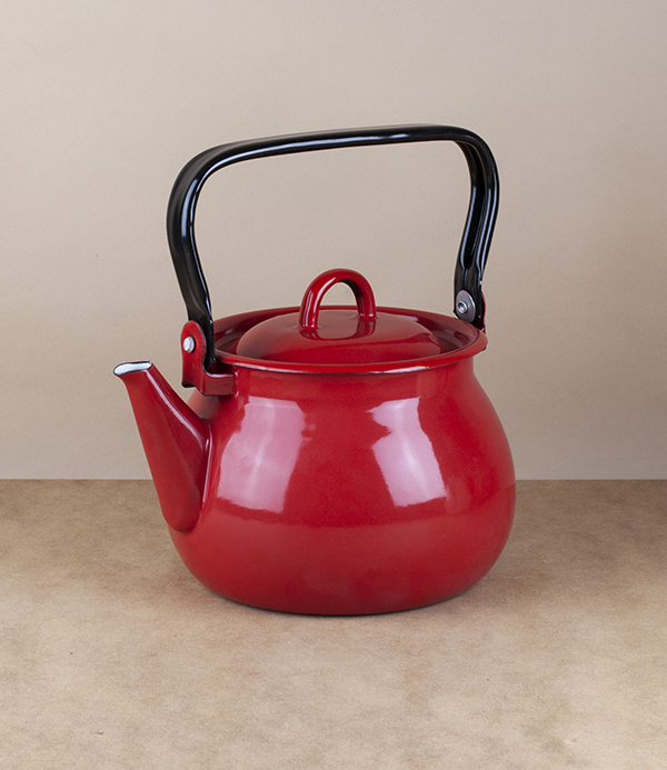 Ukrainian enamel kettles, 2 litres