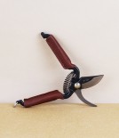 Japanese leather-handled mini secateurs
