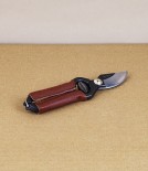 Japanese leather-handled mini secateurs